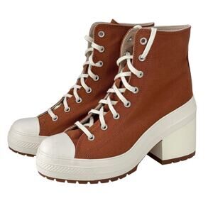 CONVERSE Chuck 70 De Luxe Heeled GR 82 Boot 12.5 NEW Women's Shoes A05253C Brown